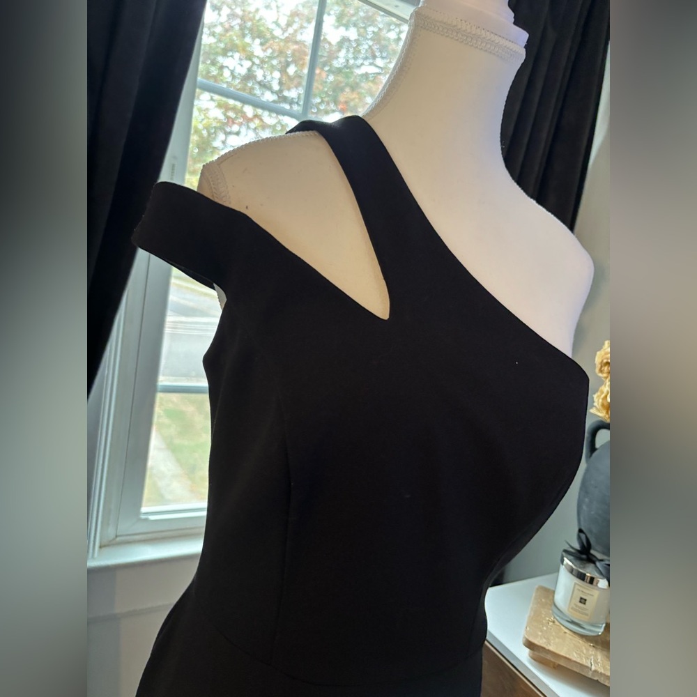 Xscape One-Shoulder Black Gown - Picture 2 of 6